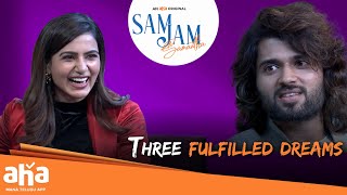 Vijay and his Dreams ?| aha videoIN ? Sam Jam | Samantha | Vijay Devarakonda |