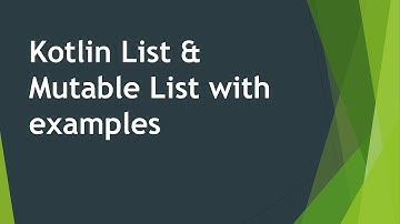 #8 List and Mutable List in Kotlin part 1 | Kotlin Tutorial | Kotlin Bootcamp for programmers