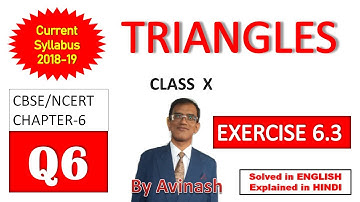 [T-21], NCERT SOLUTIONS OF  CLASS-10 MATHS, Chapter-6, TRIANGLES, Ex-6.3, Q-6.