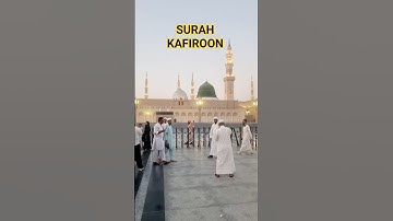 Masjid Nabawi Vlog With SURAH AL KAFIROON سورة الكافرون #surahkafiroon #egzonibrahimi