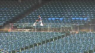 Coliseum Workers Switch from Football to Baseball