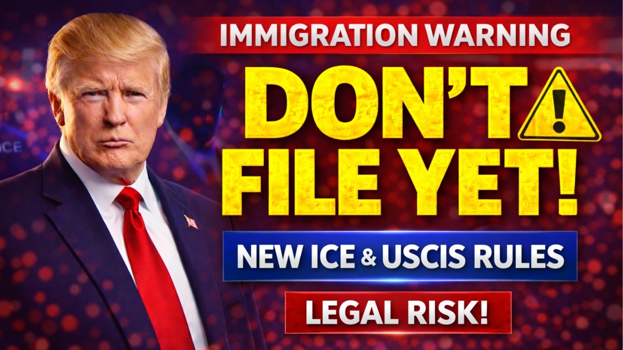 ⚠️ Don’t File Yet!  New ICE & USCIS Rules Could Put You at Risk!