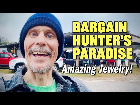 Vintage Jewelry Jackpot Haul & Antique Flea Bargain Hunting!