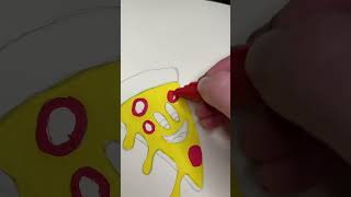 Pizza Smiling With Posca Markers