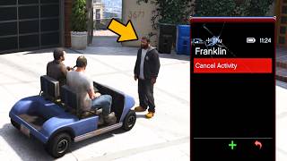 What Happens If You Cancel A Hangout In Front Of Them? (Michael, Franklin, Trevor) - GTA 5
