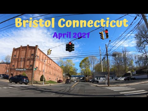 Bristol Connecticut   ( Bristol CT.)  Drive Thru  4K Travel Videos