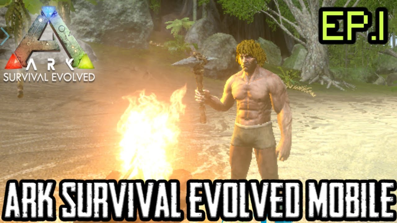 วิธีเล่น ark survival evolved  New 2022  Ark Survival Evolved มือถือ EP.1 เริ่มต้นเอาชีวิตรอดในโลกไดโนเสาร์