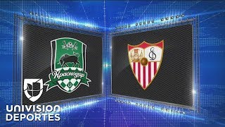 Krasnodar 2 -1 Sevilla - GOLES Y RESUMEN - Grupo J Europa League