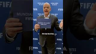 FIFA President Gianni Infantino welcomes Inter to the new 2025 FIFA Club World Cup