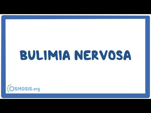 Bulimia nervosa - causes, symptoms, diagnosis, treatment & pathology — video thumbnail