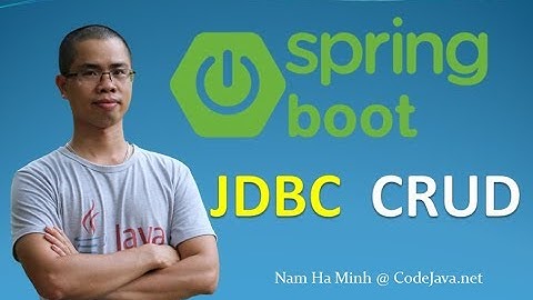 Spring Boot JDBC CRUD 튜토리얼