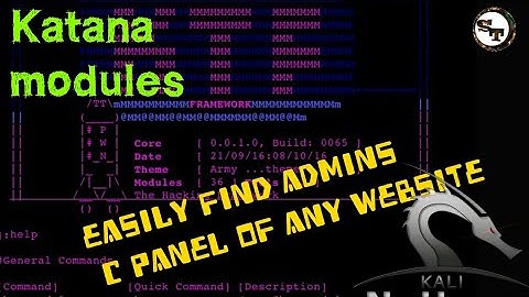 KATANA - How to find admin panel of any website |Katana tool|Kali Nethunter|SAMSTECH|