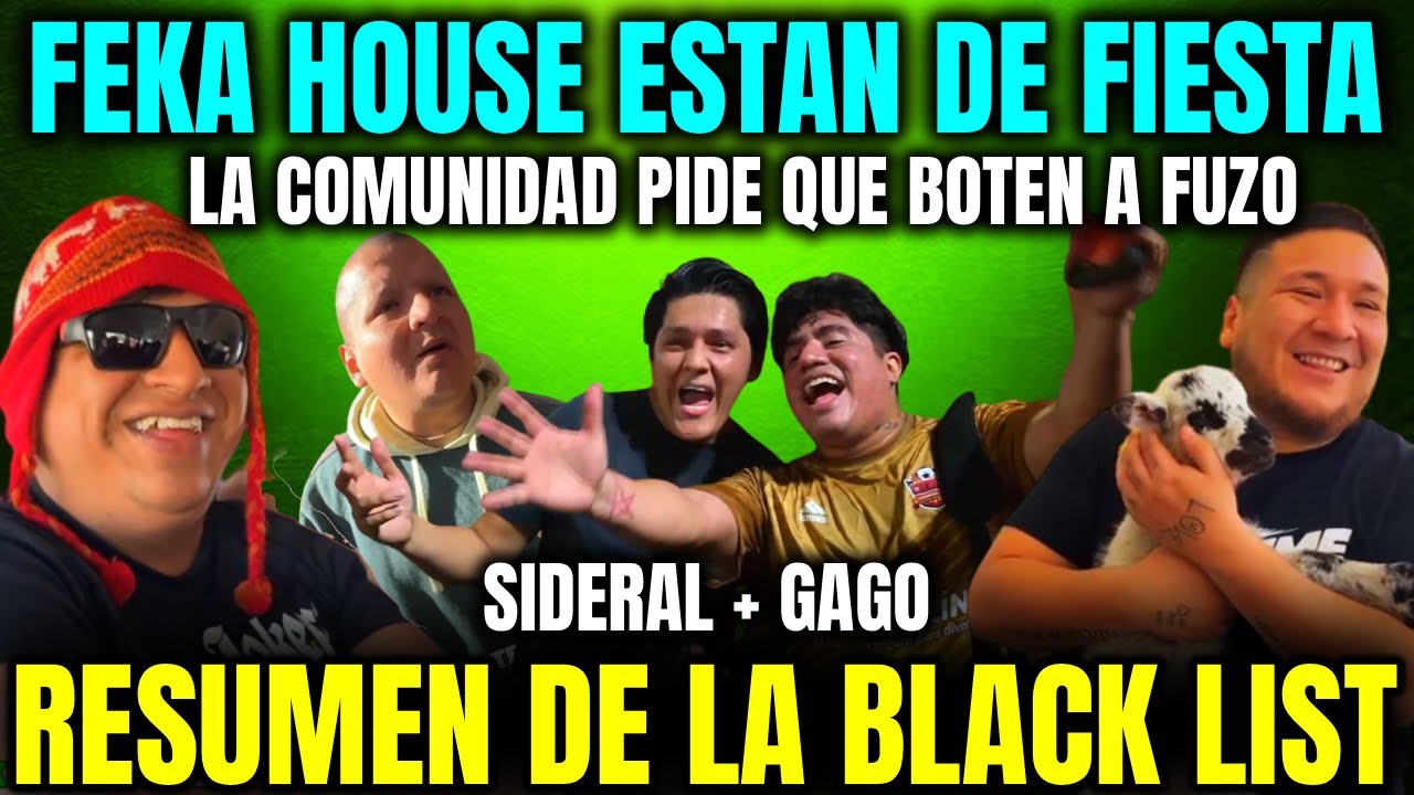 FEKA HOUSE MALOGRAN CUMPLEAÑOS DE CIRILO🤣LA COMUNIDAD QUIEREN BOTAR A FUSO😲RESUMEN DE LA BLACKLIST🔥