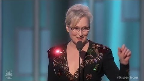 Meryl Streep powerful speech at the Golden Globes 2017