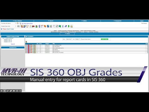 Tyler SIS 360 - Manually Enter Objective Scores