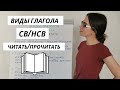 Виды глагола (СВ/НСВ)/ Russian verb aspects