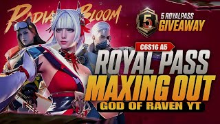 😍 BGMI NEW A5 ROYAL PASS HERE | MAXED OUT TO 100 RP | NEW UPGRADED PAN🥘 | 5 RP GIVEAWAY | BGMI | GOR
