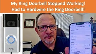Ring Doorbell Not Working!  How I Hardwired My Ring Doorbell! Fixed it!!!
