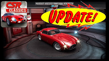 CSR Classics - NEW MASERATI UPDATE! 3500 GTi, Sebring, Ghibli 1 GT, A6GCS 53, Bora Group 4!