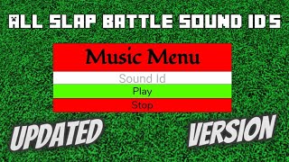 ALL Slap Battle's sound ID's (Updated)