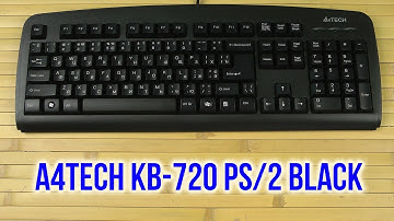 Распаковка A4Tech KB-720 PS/2 Black