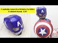 How to make Captain America Winter Soldier Helmet Mask with Cardboard | Captain America Mask DIY