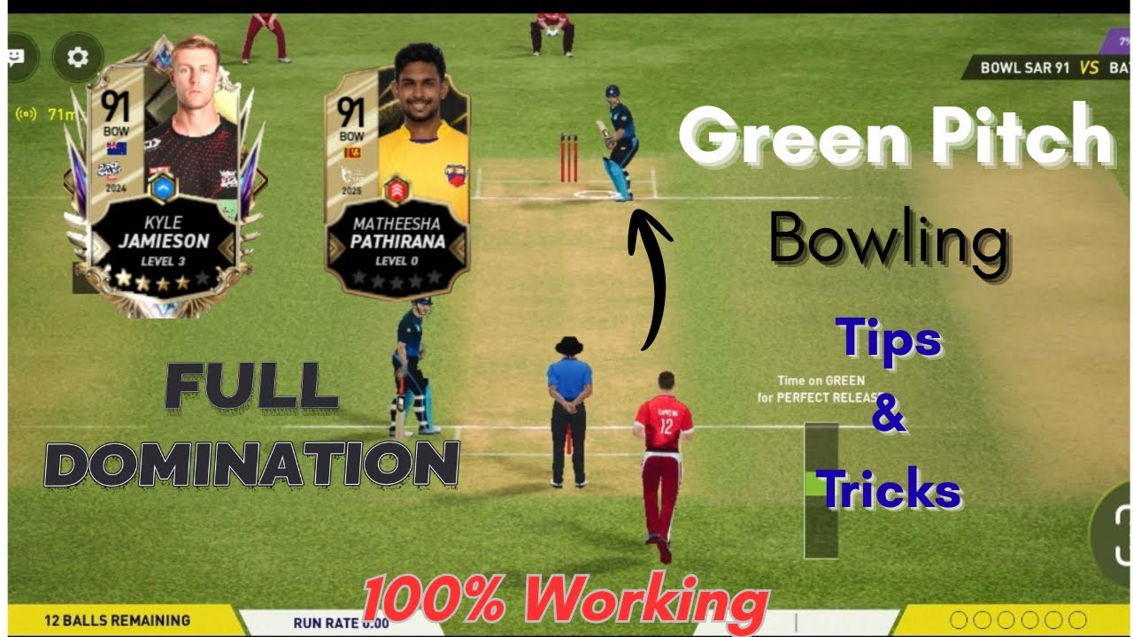 THE WICKET-TAKING SECRET! 😱 Green Pitch Bowling Tips in Dream Cricket | Batting Guide Included 