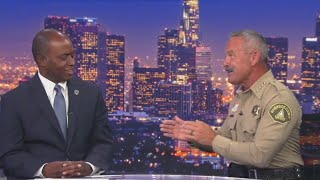 Chad Bianco, Tony Thurmond get in heated debate over California's crime