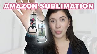 Sublimation on bottle opener keychain from amazon