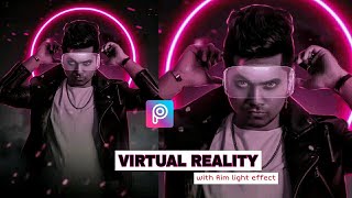 How to Create Virtual Reality with Glowing Rim Light in Picsart | Picsart photo editing Tutorial screenshot 3