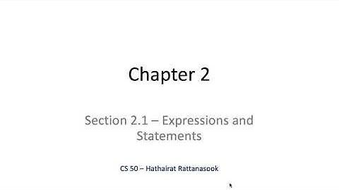 C programming - Expressions and Statements