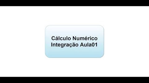 Computação Numérica - Integração 01 - Algoritmo do Método do Trapézio