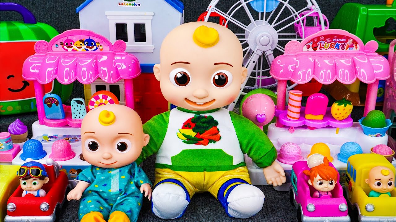 61 Minutes Satisfying with Unboxing COCOMELON Toys, Ice Cream Store Playset Collection ASMR