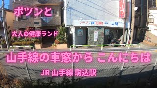 ポツンと大人の健康ランド JR山手線 駒込駅 車窓でこんにちは