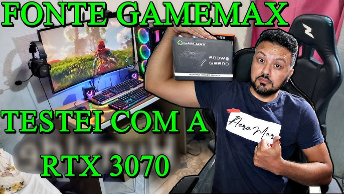 FONTE 600W GAMEMAX GS600 (80 PLUS WHITE) - R2 Computadores