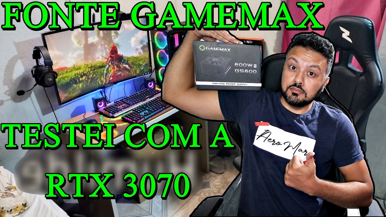 Fonte Gamemax Gs600 600w 80plus White KaBuM