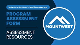Program Assessment Report Form - Instructions