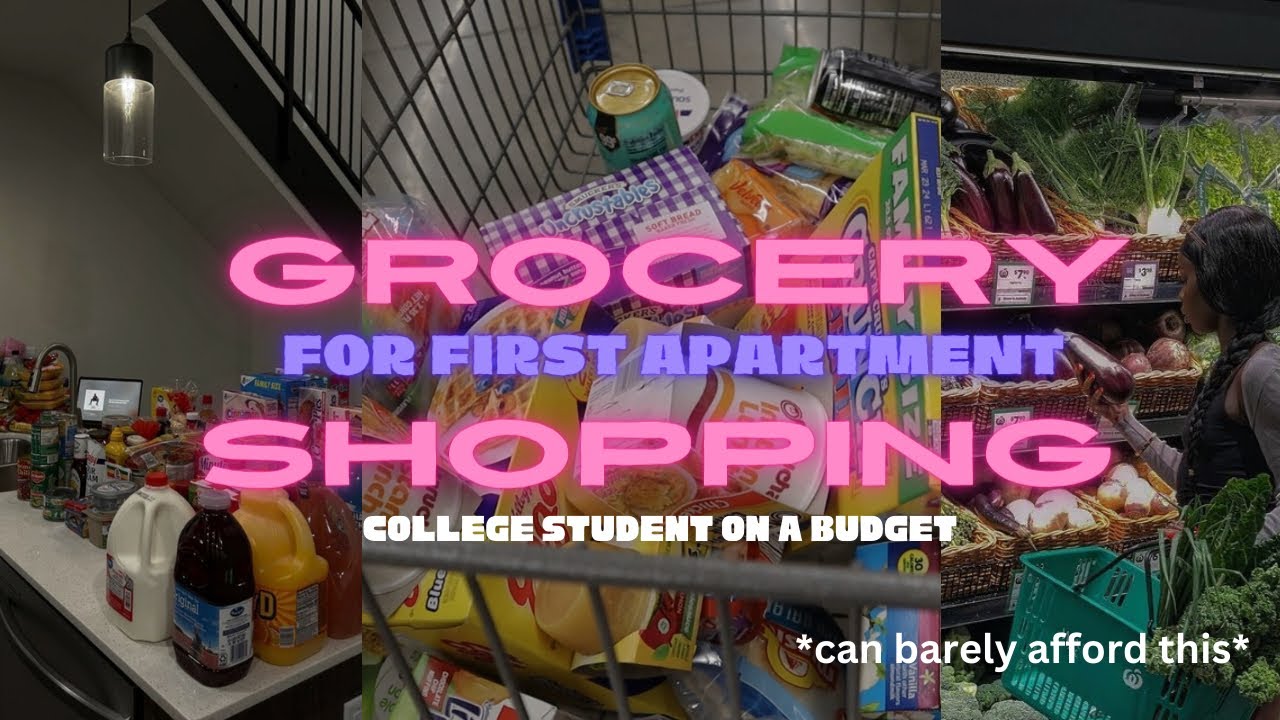 GROCERY SHOPPING college student on a budget edition YouTube