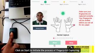 How to Capture Candidate Fingerprint in NECO Offline App using Futronic Fingerprint Scanner screenshot 5