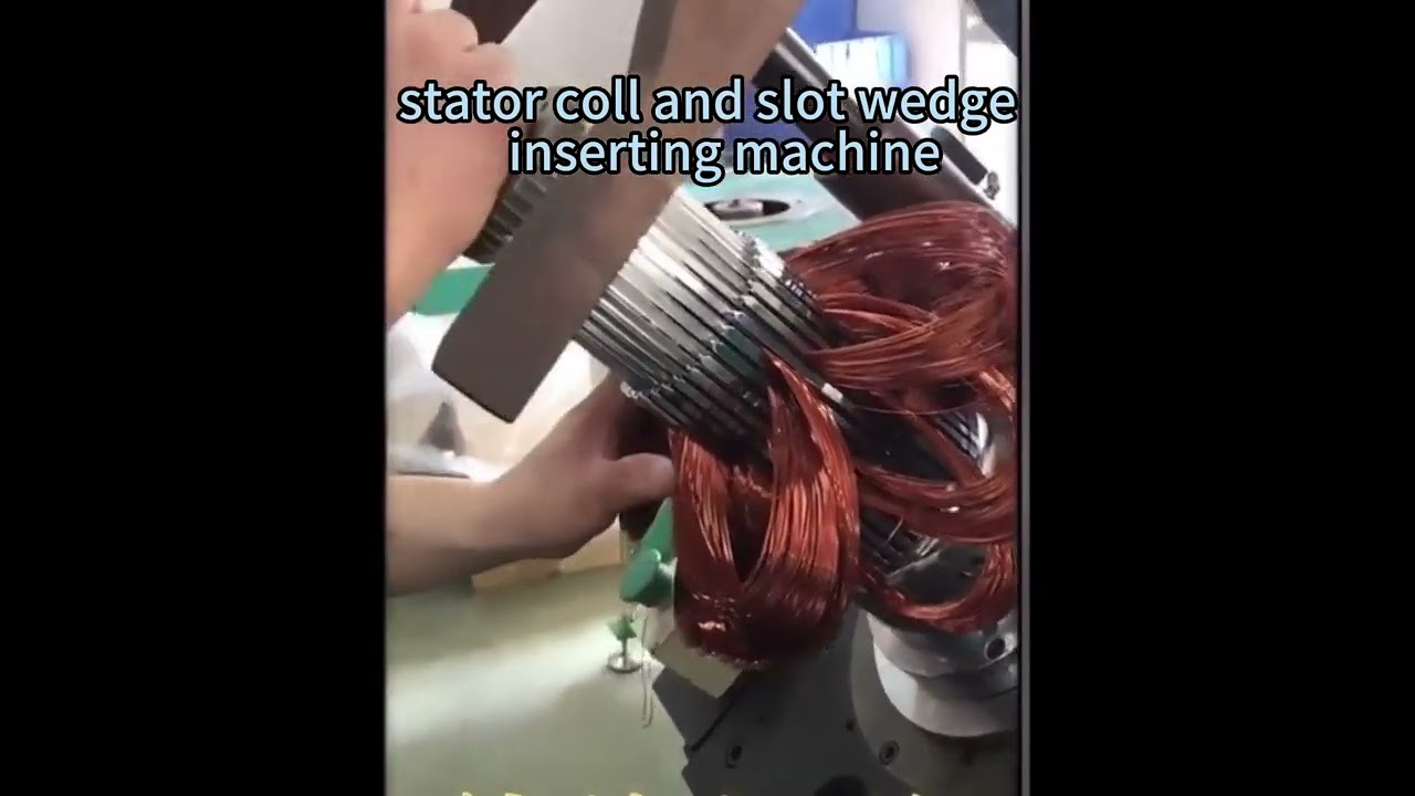 Stator Coil and Slot Wedge Inserting Machine