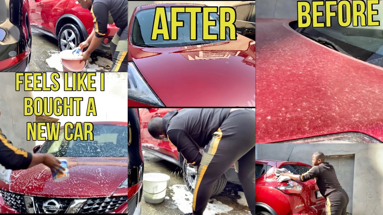 HOW I HAND WASH MY CAR AT HOME AFTER NOT WASHING MY CAR FOR MONTHS YouTube