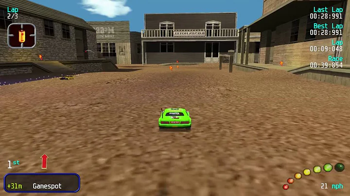 Re-Volt Walkthrough #33 - Ghost Town 1 M with IGN PC