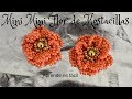 Mini Flor de Mostacillas /earring flower  #handmadeearring #earring  #flower