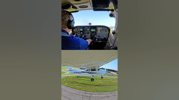 Split view of a typical Cessna 172 takeoff 😎✈️