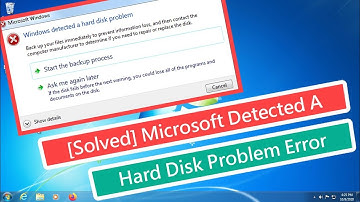 [Solved] Microsoft Windows Detected A Hard Disk Problem Error