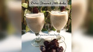 Dates Almond Milkshake recipe| Healthy Dates milkshake