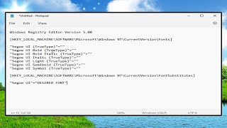 How To Change Default System Font In Windows 11/10
