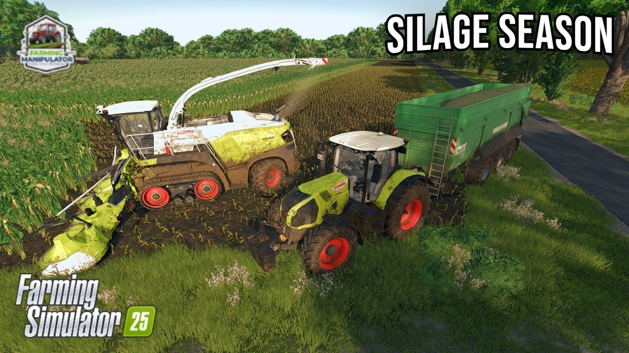 ULTIMATE SILAGE LOGISTICS: Harvesting & Hauling | Farming Simulator 25 Timelapse