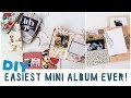 Tutorial | How To Make An Easy Mini Album For Beginners | DIY Travel Diary, Valentines Day Gift