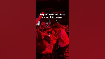 Singer CONFRONTS hater during a show until THIS HAPPENS😳🤯 #livemusic #concert #emo #rockmusic